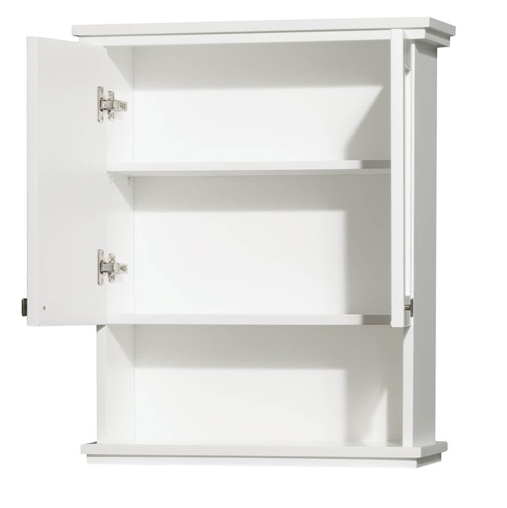 Acclaim Solid Oak Bathroom Wall-Mounted Storage Cabinet in Espresso