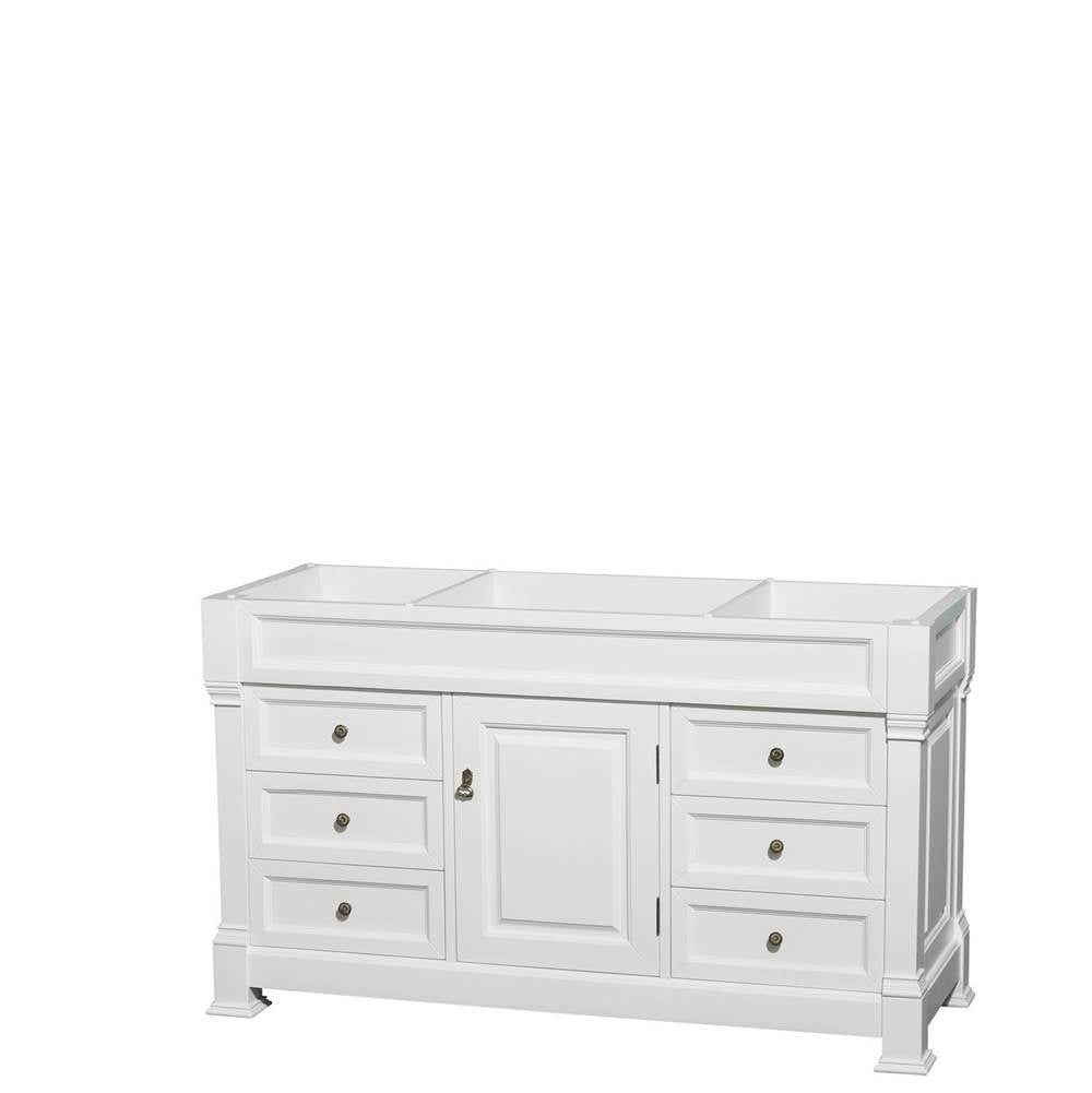 Wyndham Collection - Andover 60 Inch Single Bathroom Vanity in White, No Countertop, No Sink, and No Mirror - White