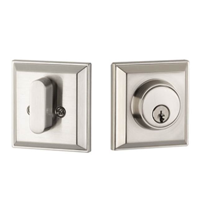 Yale Expressions - Yale Ellington Single Cylinder Deadbolt, Kwikset Keyway, Satin Nickel - Satin Nickel