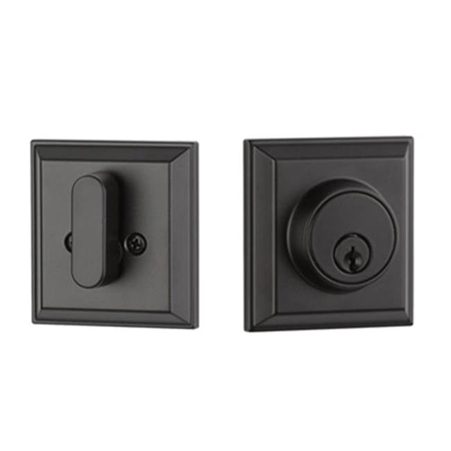 Yale Expressions - Yale Ellington Single Cylinder Deadbolt, Kwikset Keyway, Flat Black - Flat Black