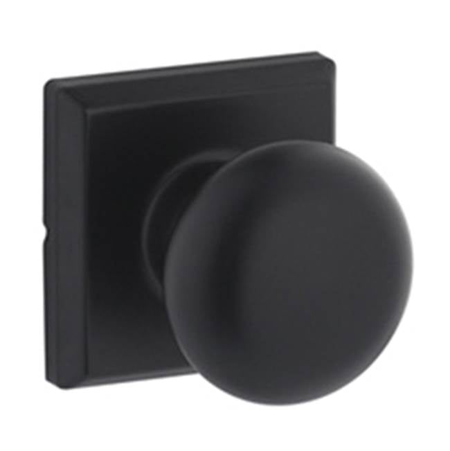 Yale Expressions - Yale Ellington Rosette with Privacy Walker Knob, Flat Black - Flat Black