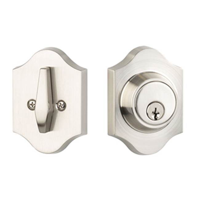 Yale Expressions - Yale Everly Single Cylinder Deadbolt, Weiser Keyway, Satin Nickel - Satin Nickel