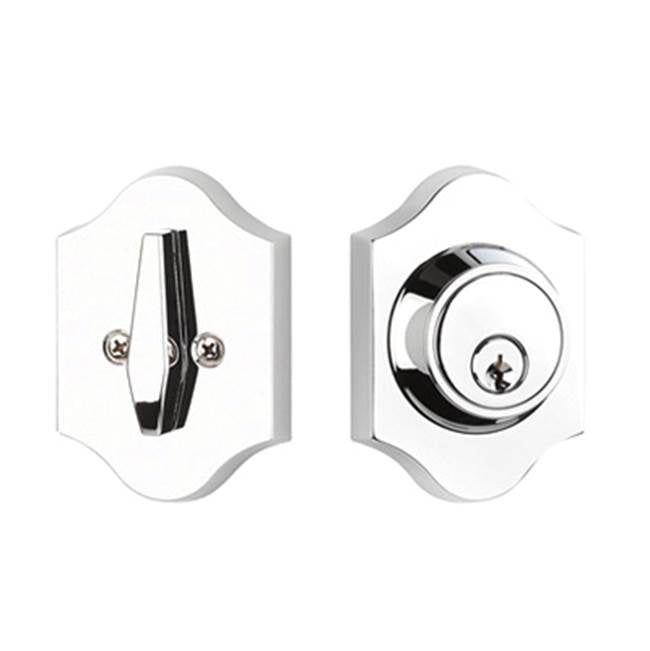 Yale Expressions - Yale Everly Single Cylinder Deadbolt, Weiser Keyway, Polished Chrome - Polished Chrome