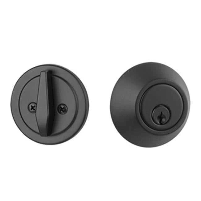 Yale Expressions - Yale Maguire Single Cylinder Deadbolt, Kwikset Keyway, Flat Black - Flat Black