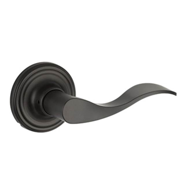 Yale Expressions - Yale Maguire Rosette with Keyed Brunswick Lever, Flat Black - Flat Black