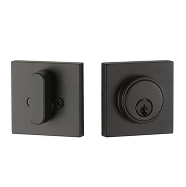 Yale Expressions - Yale Marcel Single Cylinder Deadbolt, Kwikset Keyway, Flat Black - Flat Black
