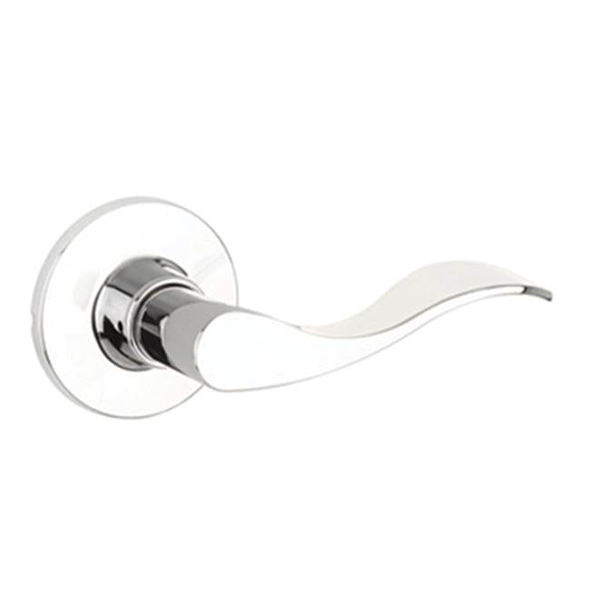Yale Expressions - Yale Owen Rosette with Keyed Brunswick Lever, Kwikset Keyway, Polished Chrome - Polished Chrome
