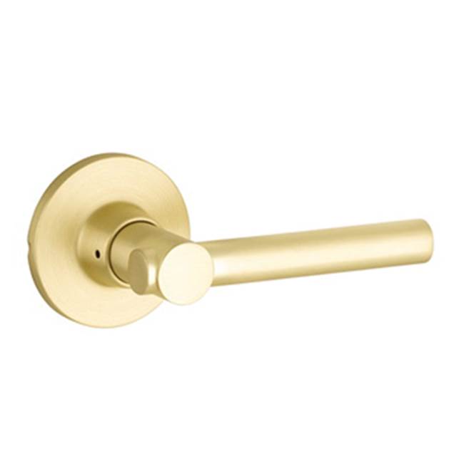 Yale Expressions - Yale Owen Rosette with Keyed Holden Lever, Satin Brass - Satin Brass