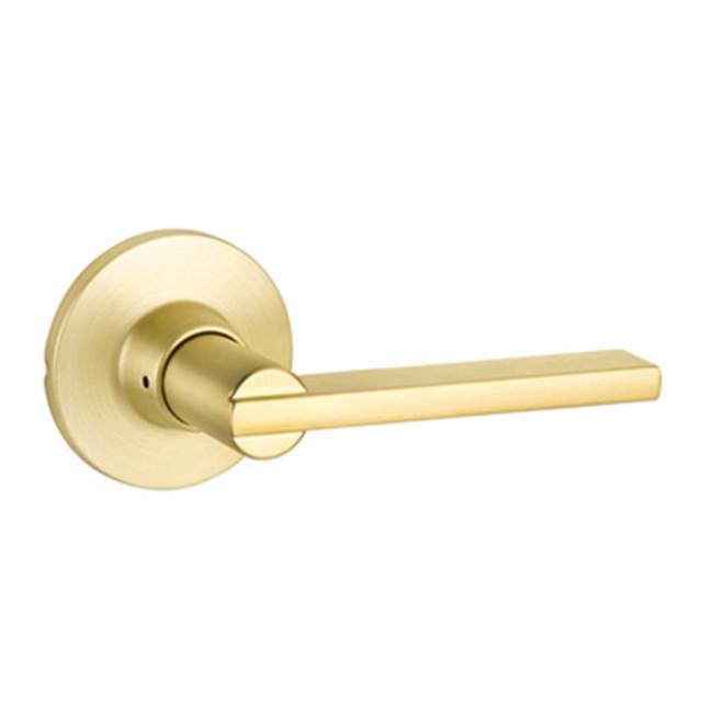 Yale Expressions - Yale Owen Rosette with Privacy Nils Lever, Satin Brass - Satin Brass