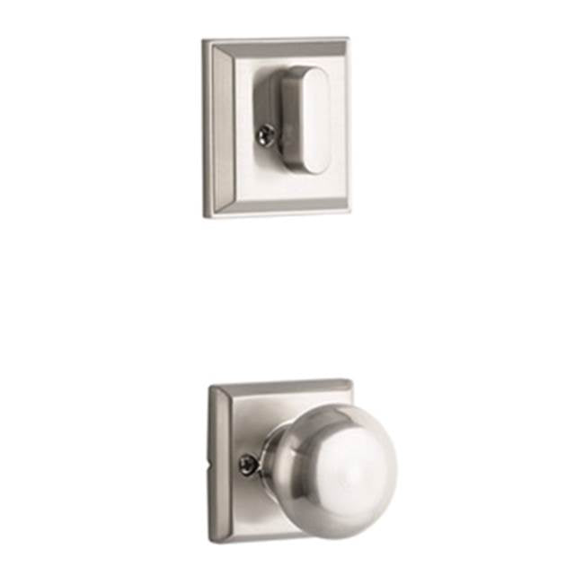 Yale Expressions - Yale Ellington Single Cylinder Interior Trim Pack with Walker Knob, Satin Nickel - Satin Nickel
