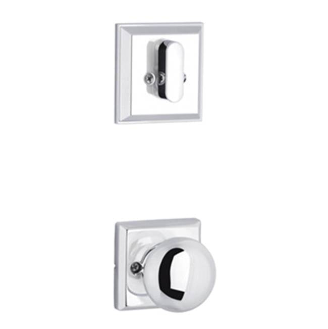 Yale Expressions - Yale Ellington Single Cylinder Interior Trim Pack with Walker Knob, Polished Chrome - Polished Chrome