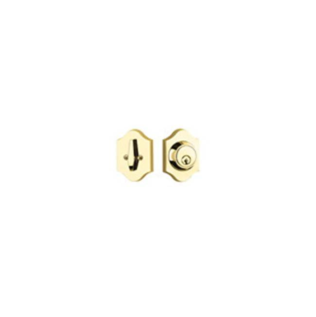 Yale Expressions - Yale Everly Single Cylinder Deadbolt, Polished Brass - Polished Brass