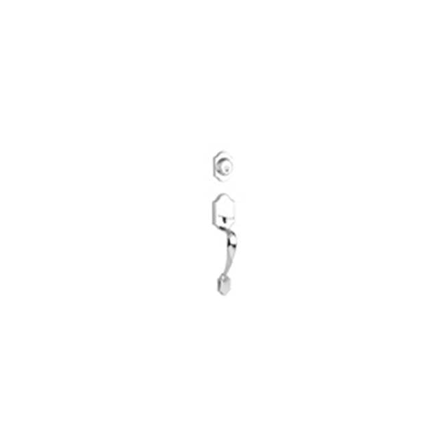 Yale Expressions - Yale Everly Single Cylinder Exterior Entry Set, Polished Chrome - Polished Chrome