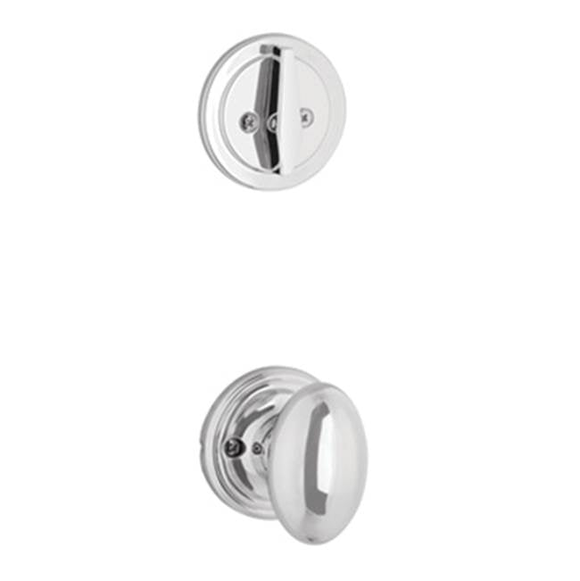 Yale Expressions - Yale Maguire Single Cylinder Interior Trim Pack with Auburn Knob, Polished Chrome - Polished Chrome