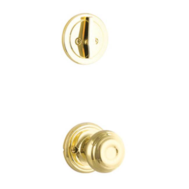 Yale Expressions - Yale Maguire Single Cylinder Interior Trim Pack with Lewiston Knob, Polished Brass - Polished Brass