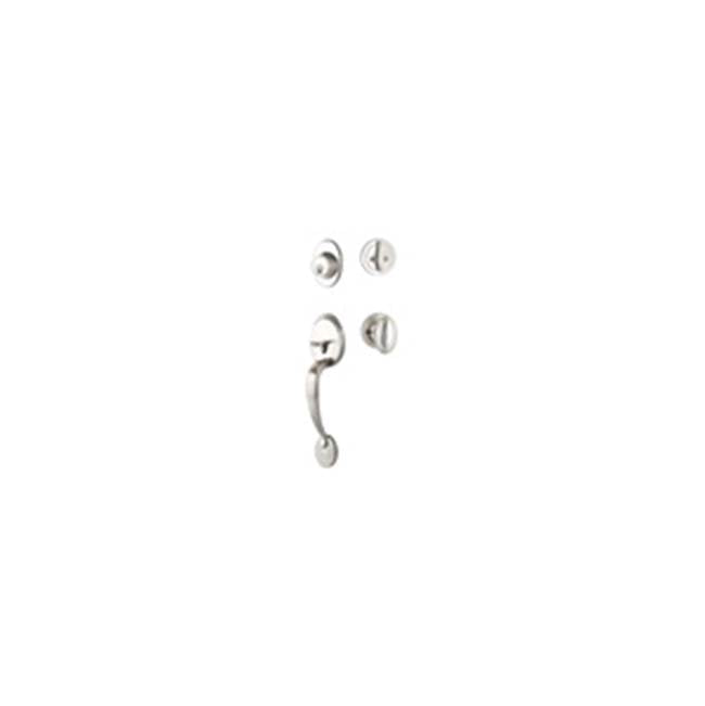 Yale Expressions - Yale Maguire Single Cylinder Entry Set, Auburn Knob, Satin Nickel - Satin Nickel