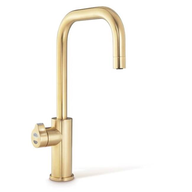 Zip Water - Zip HydroTap Boiling, Chilled, Sparkling for Residential and Small Commercial applications with Cube Tap - Brushed Gold