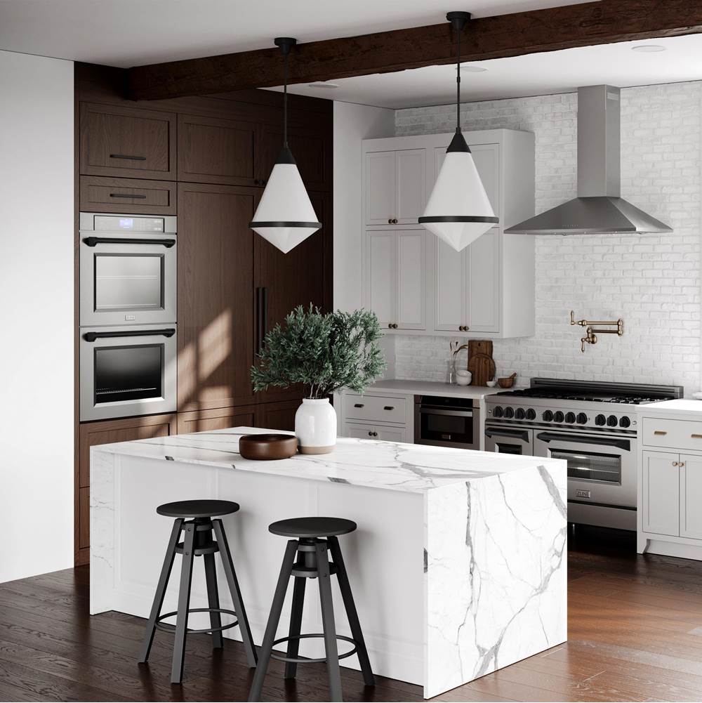 30'' Autograph Edition Double Wall Oven with Self Clean and True Conection in Stainless Steel and Champagne Bronze