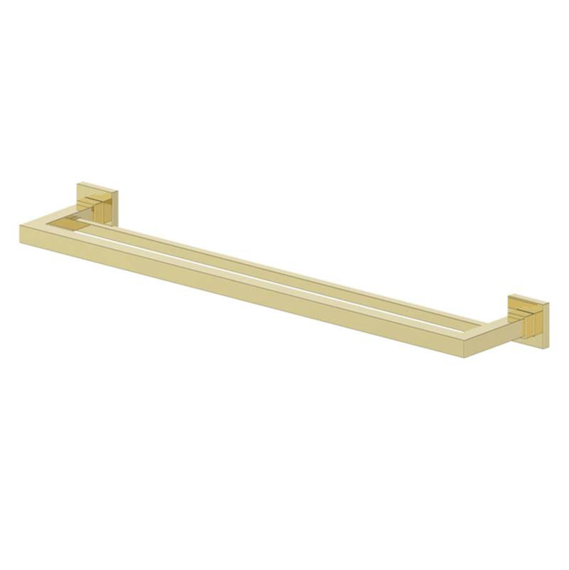 Z-Line - Bliss Double Towel Rail - Polished Gold