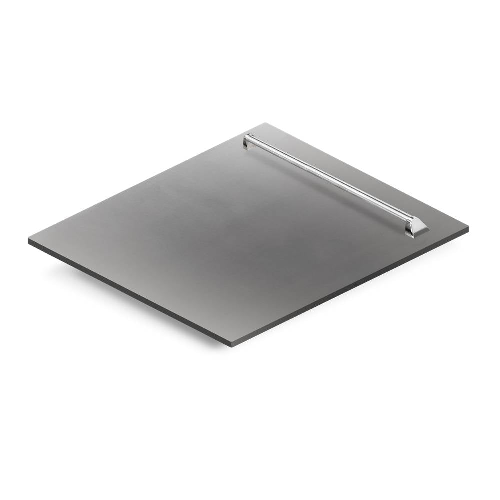 Z-Line - 24'' Dishwasher Panel in Stainless Steel with Traditional Handle - Stainless Steel