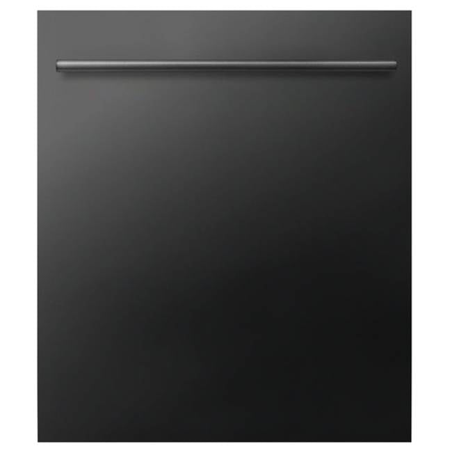 Z-Line - 24'' Dishwasher Panel with Modern Handle (DP-24) - Black Stainless Steel