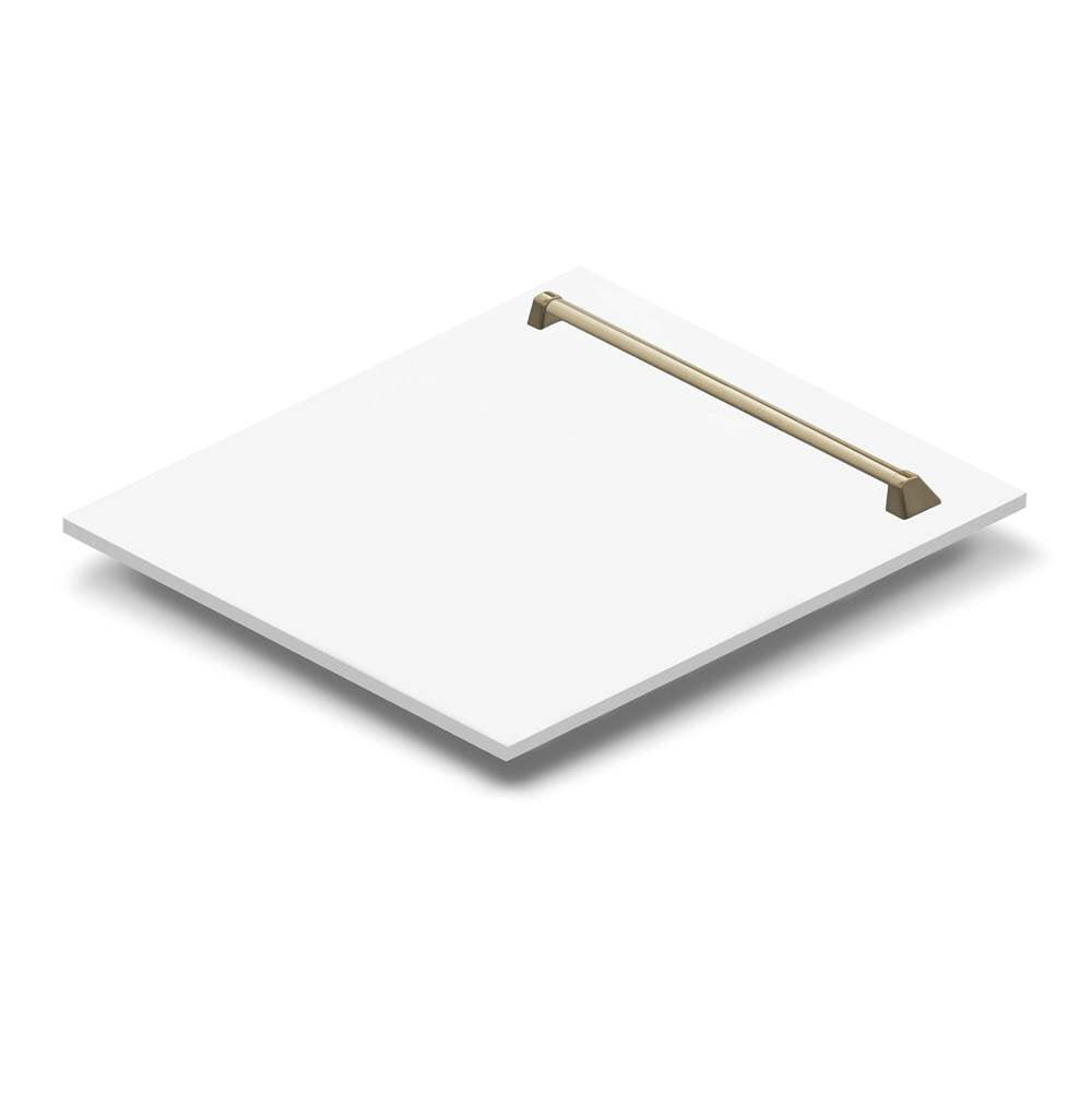 24'' Autograph Edition Monument Dishwasher Panel in Stainless Steel with Champagne Bronze Handle