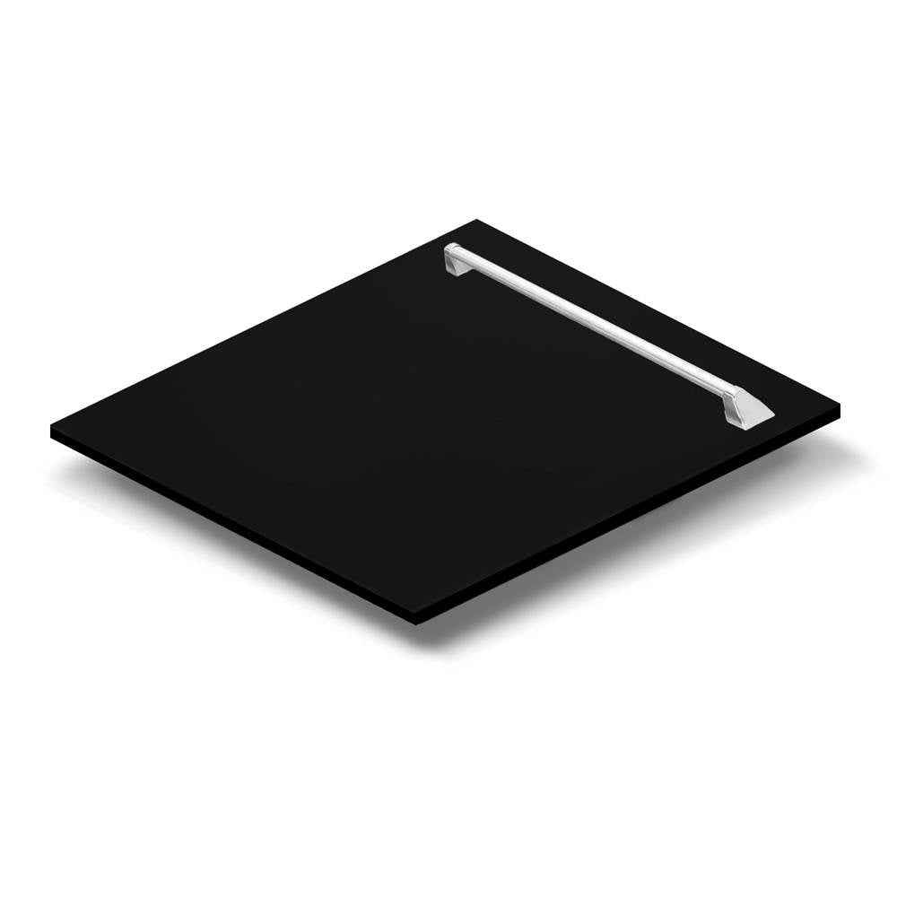 Z-Line - 24'' Tallac Dishwasher Panel in Black Matte with Traditional Handle - Matte Black