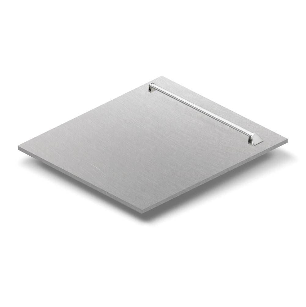Z-Line - 24'' Tallac Dishwasher Panel in DuraSnow Stainless Steel with Traditional Handle - DuraSnow Stainless Steel