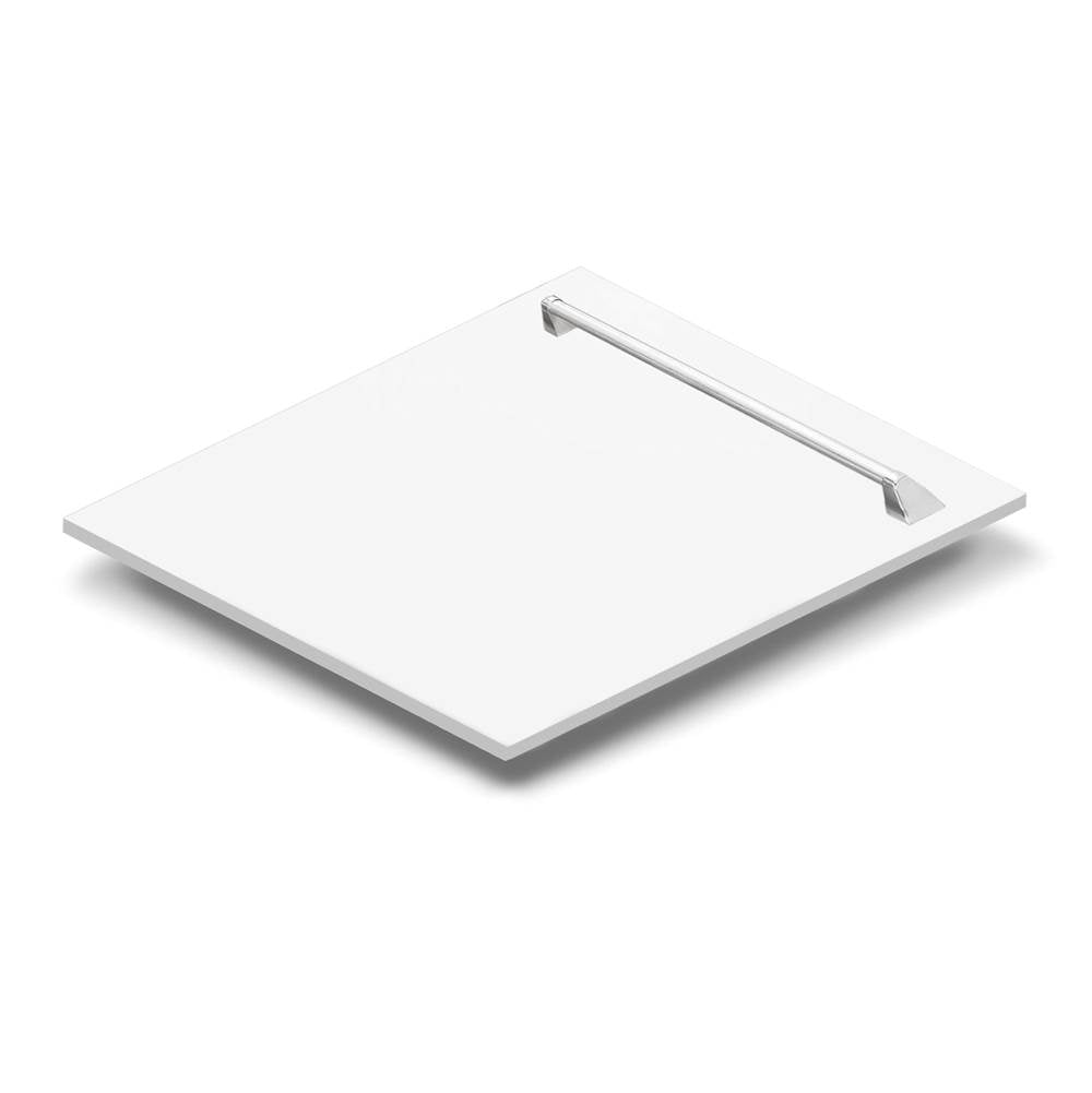 Z-Line - 24'' Tallac Dishwasher Panel in White Matte with Traditional Handle - Matte White
