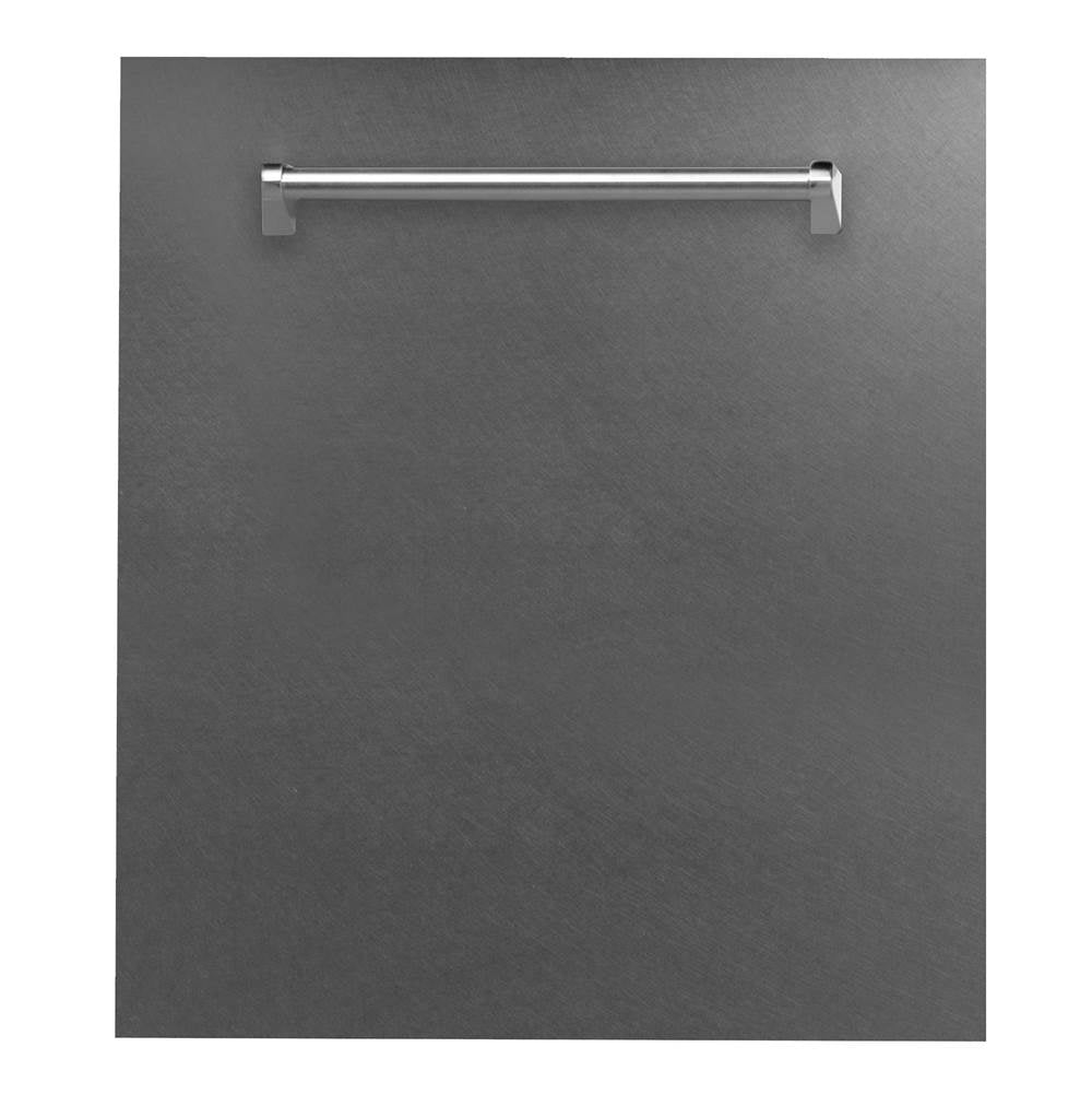 Z-Line - 24'' Top Control Dishwasher in DuraSnow Finished Stainless Steel with Stainless Steel Tub and Traditional Style Handle - DuraSnow Stainless Steel