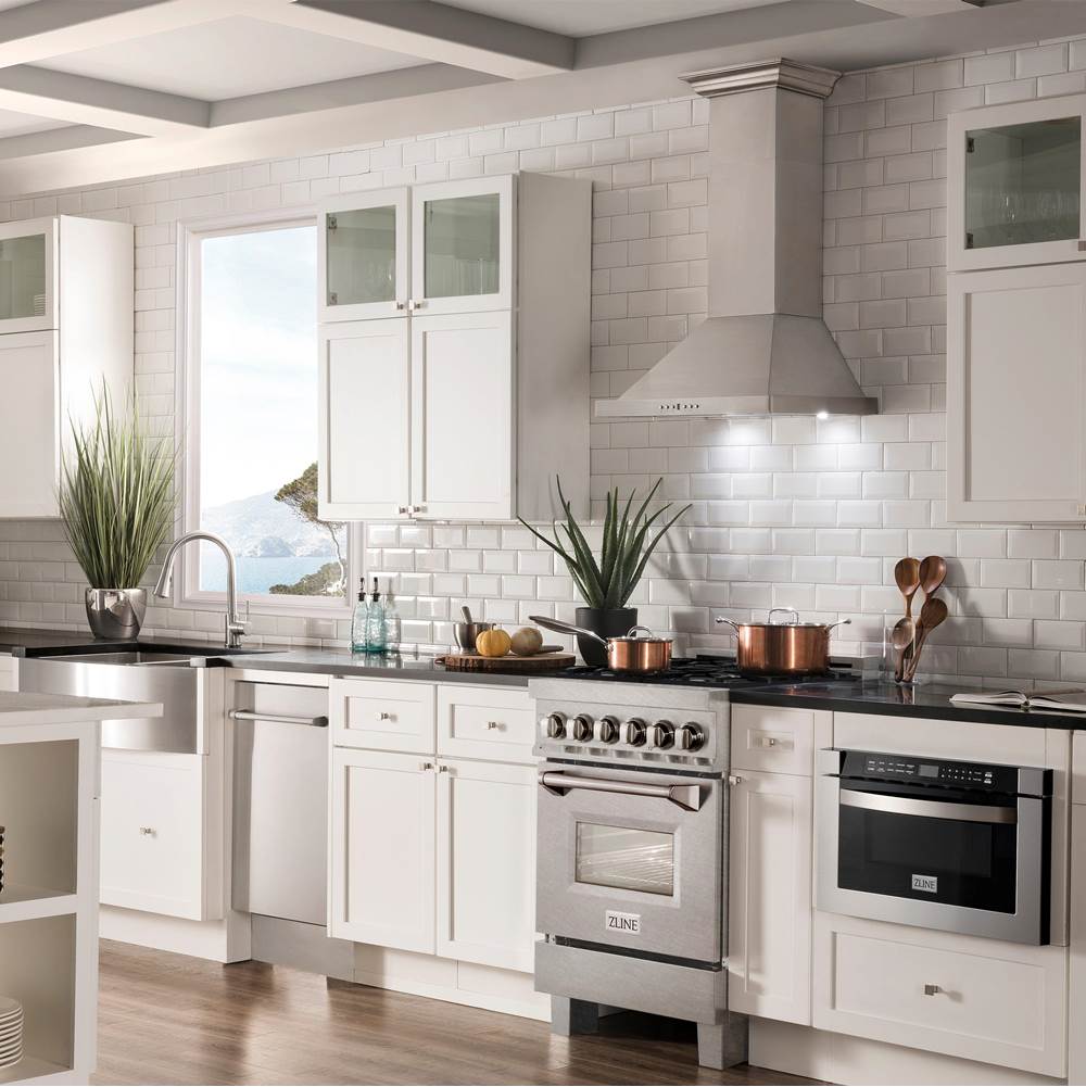 24'' 2.8 cu. ft. Dual Fuel Range with Gas Stove and Electric Oven in Fingerprint Resistant Stainless Steel