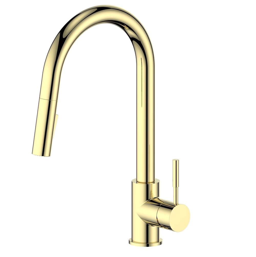 Z-Line - Gemini Kitchen Faucet - Polished Gold