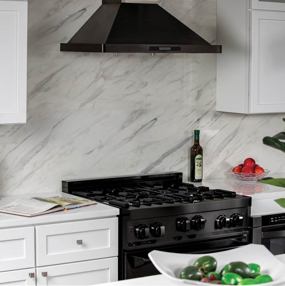 Z-Line - Range with Gas Stove and Gas Oven - Black Stainless Steel