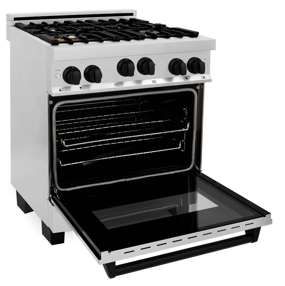 Autograph Edition 30'' 4.0 cu.' Range with Gas Stove and Gas Oven in Stainless Steel with Champagne Bronze Accents
