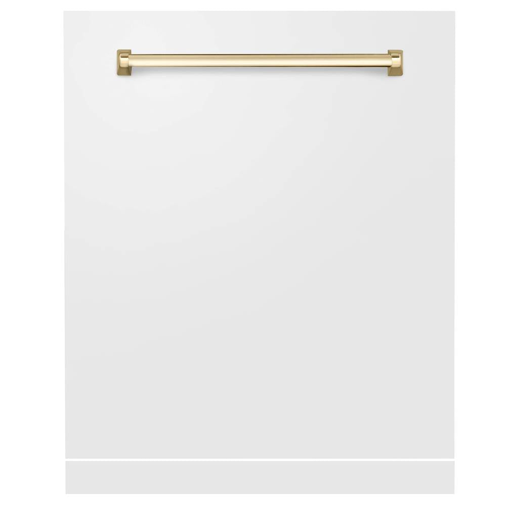24'' Autograph Edition Monument Dishwasher Panel in Stainless Steel with Gold Handle
