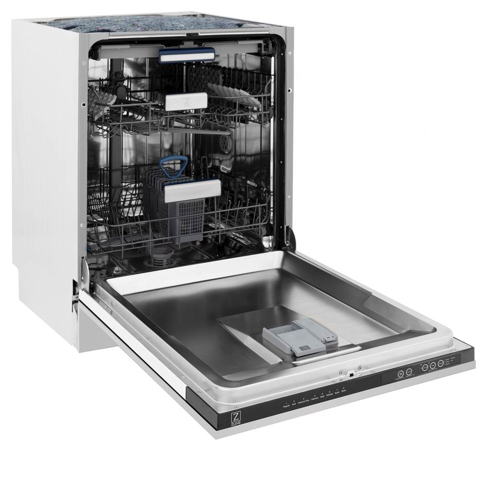 30'' Kitchen Package with Stainless Steel Dual Fuel Range, Range Hood, Microwave Drawer and Tall Tub Dishwasher