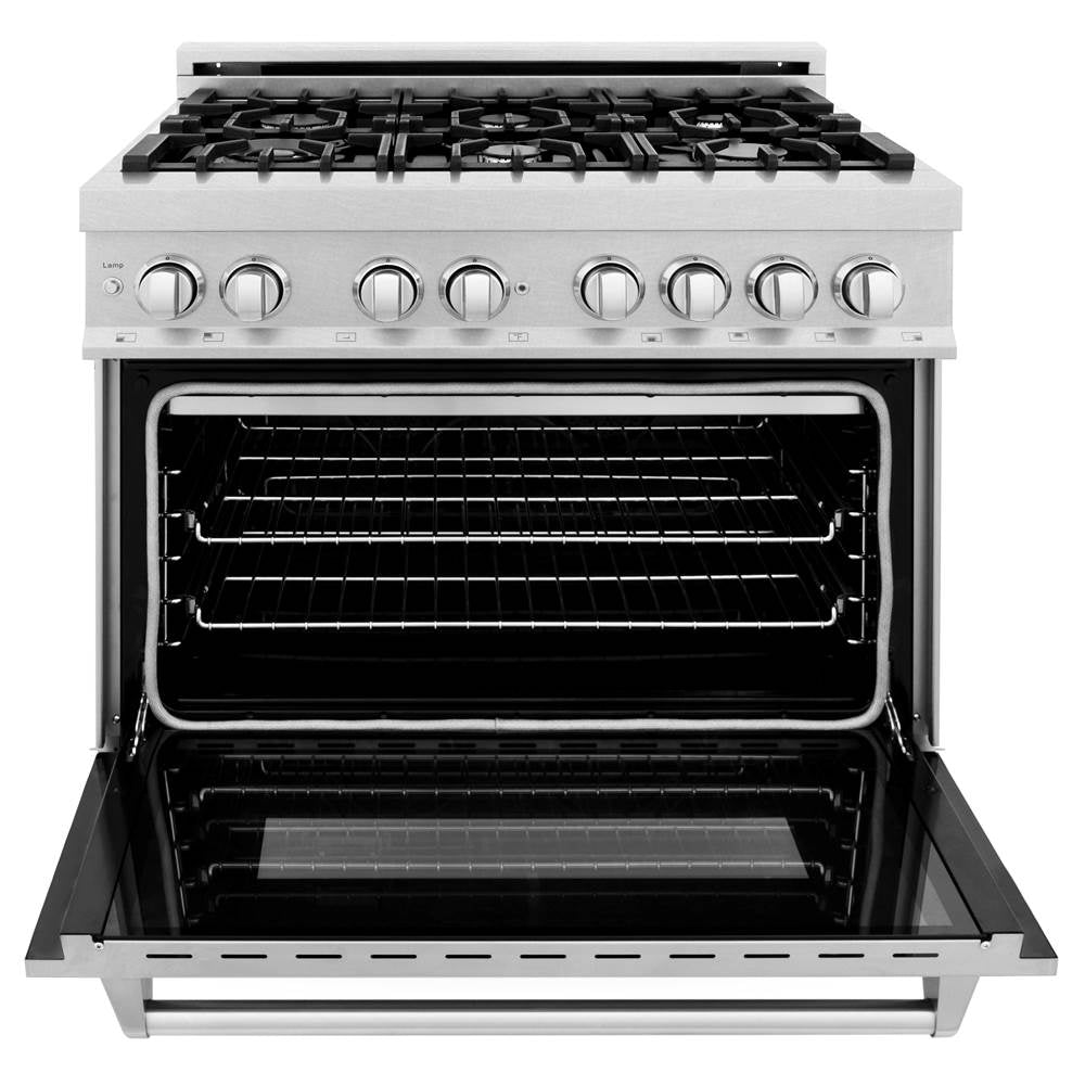 48'' 6.0 cu. ft. Electric Oven and Gas Cooktop Dual Fuel Range with Griddle in Fingerprint Resistant Stainless