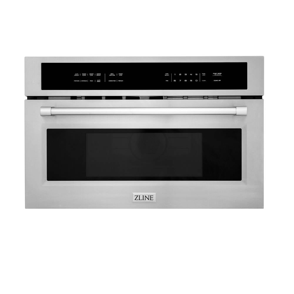 Z-Line - 30'' wide, 1.6 cu' Built-in Convection Microwave Oven in Stainless Steel with Speed and Sensor Cooking - Stainless Steel
