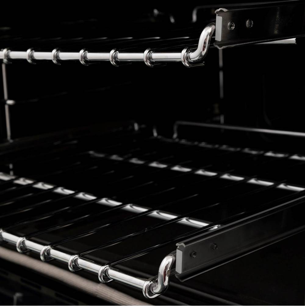 Autograph Edition 30'' 4.0 cu.' Dual Fuel Range with Gas Stove and Electric Oven in Black Stainless Steel with Champagne Bronze Accents