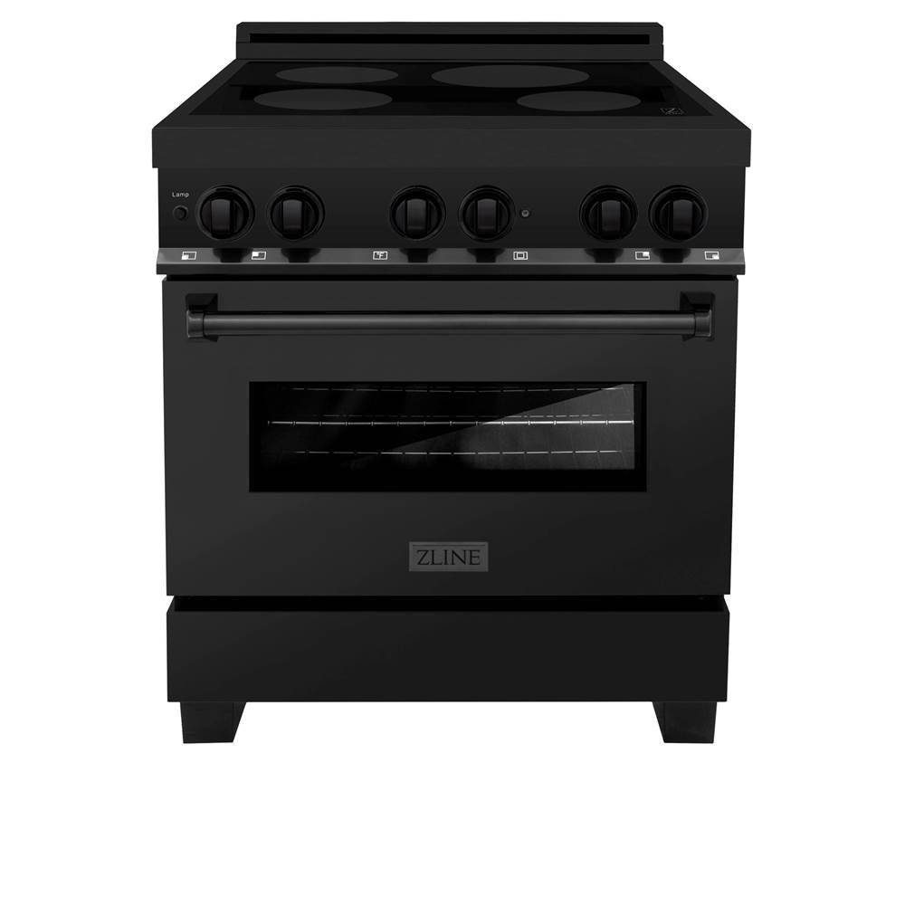 30'' 4.0 cu. ft. Induction Range with a 4 Element Stove and Electric Oven in Stainless Steel