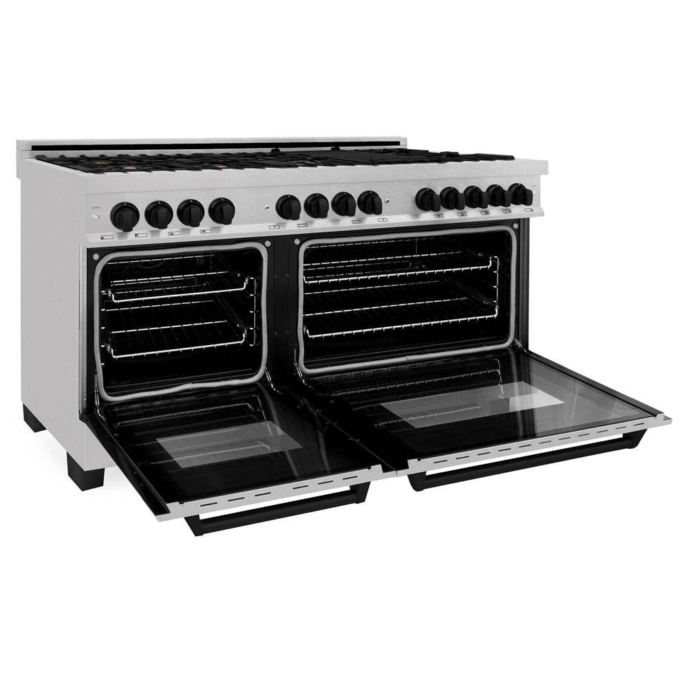 Autograph Edition 60'' 7.4 cu. ft. Dual Fuel Range with Gas Stove and Electric Oven in DuraSnow Stainless Steel with Champagne Bronze Accents (RASZ-60-CB)