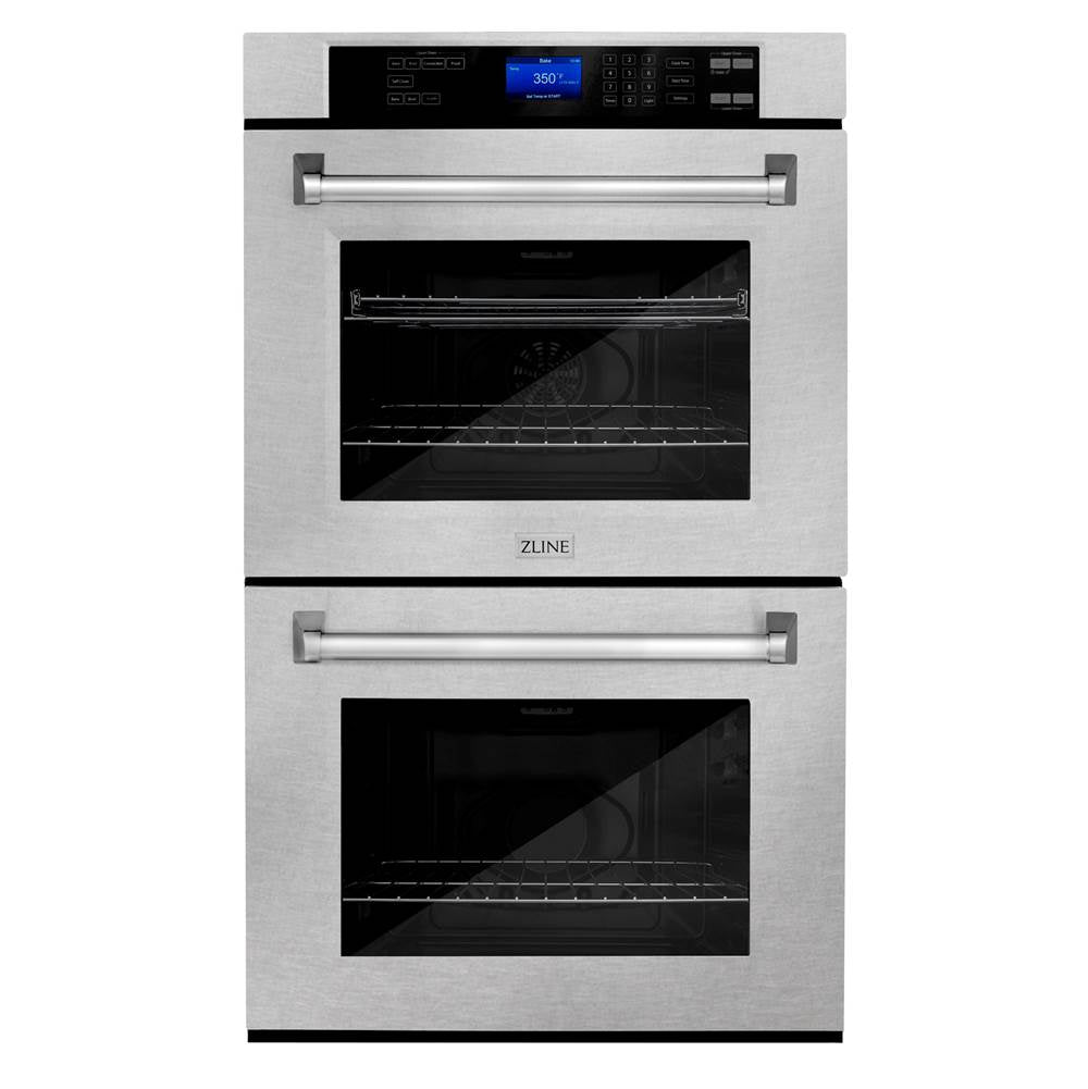 Z-Line - 30'' Professional Double Wall Oven with Self Clean in DuraSnow Stainless Steel - DuraSnow Stainless Steel