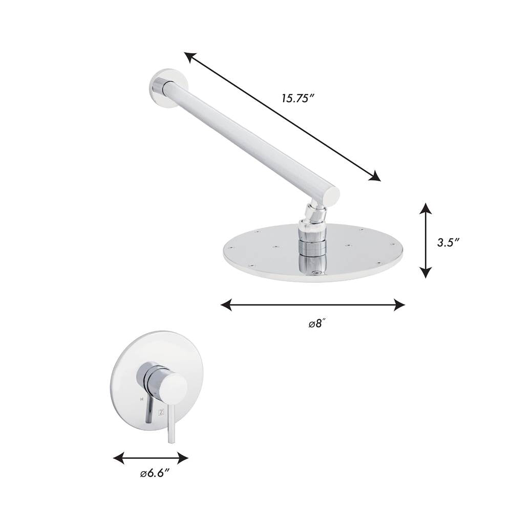 El Dorado Shower Faucet in Brushed Nickel