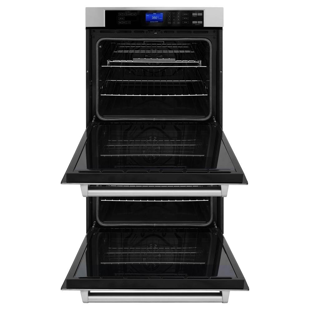 Z-Line - 30'' Professional Double Wall Oven in Black Stainless Steel - Black Stainless Steel
