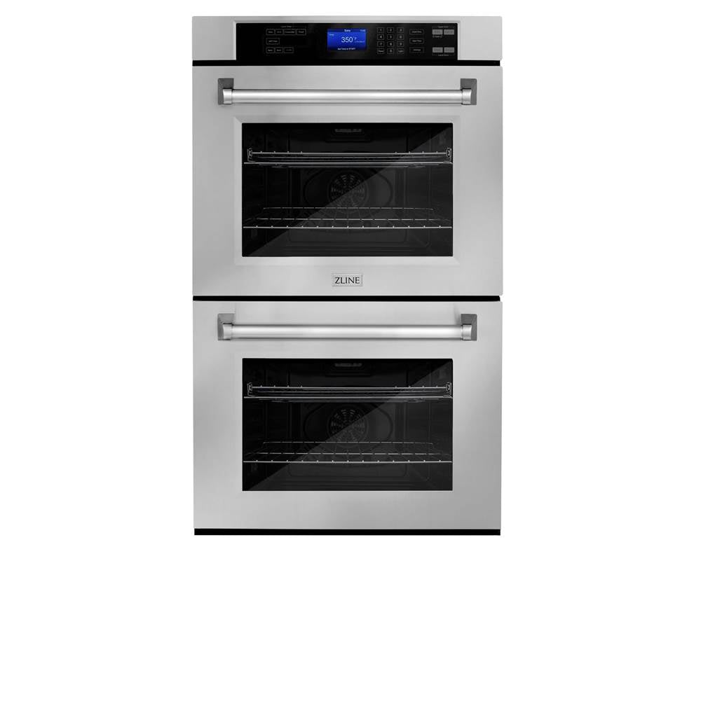 Z-Line - 30'' Professional Double Wall Oven in Stainless Steel - Brushed Stainless Steel