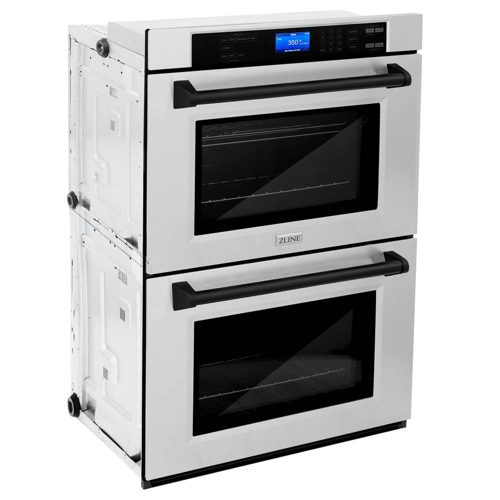 30'' Autograph Edition Double Wall Oven with Self Clean and True Conection in Stainless Steel and Champagne Bronze