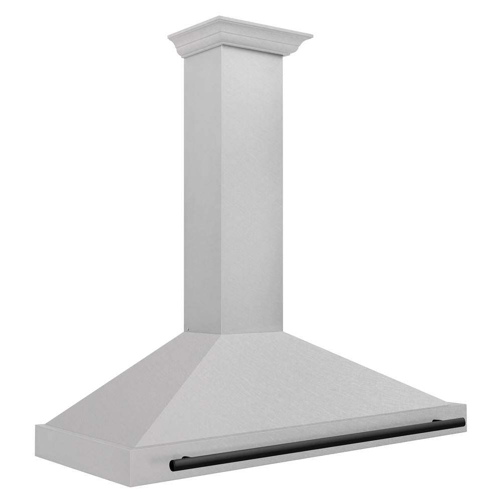 48'' Autograph Edition DuraSnow Stainless Steel Range Hood with DuraSnow Stainless Steel Shell and Champagne Bronze Handle