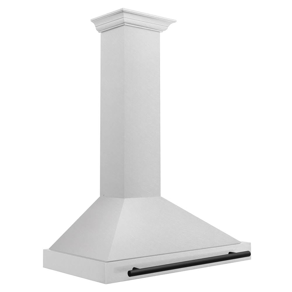 36'' Autograph Edition DuraSnow Stainless Steel Range Hood with DuraSnow Stainless Steel Shell and Champagne Bronze Handle
