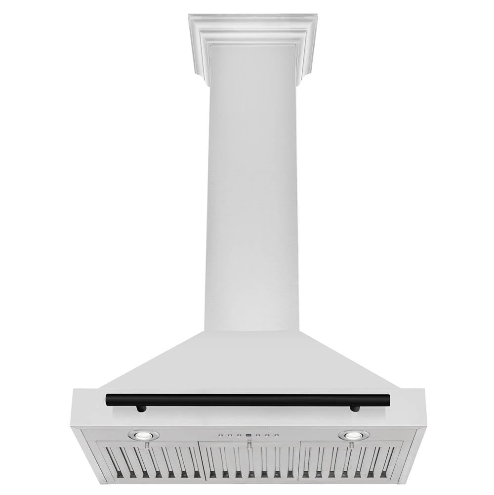 30'' Autograph Edition Stainless Steel Range Hood with Stainless Steel Shell and Champagne Bronze Accents
