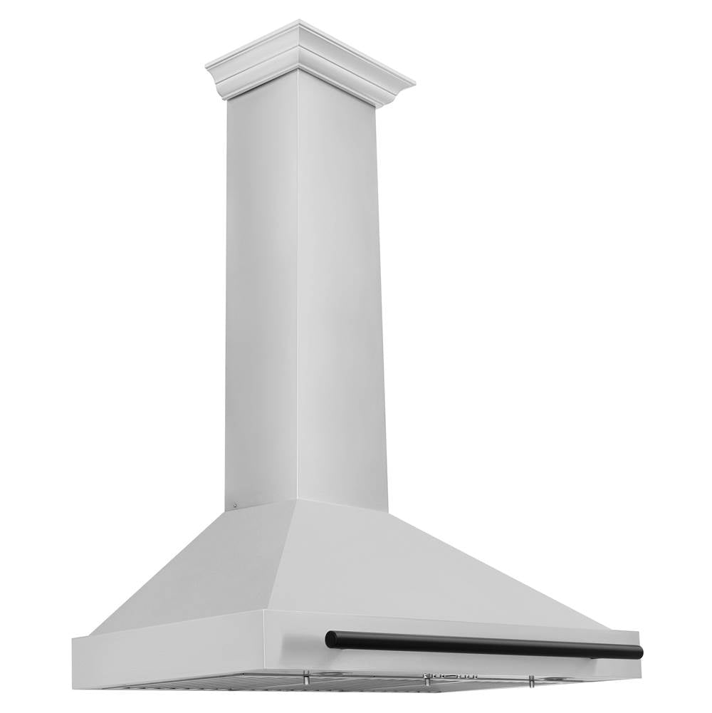Z-Line - 36'' Autograph Edition Stainless Steel Range Hood with Stainless Steel Shell and Matte Black Accents - Matte Black